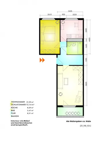 2 Zimmer Wohnung mit 52 m² in Leipzig – Bild 5