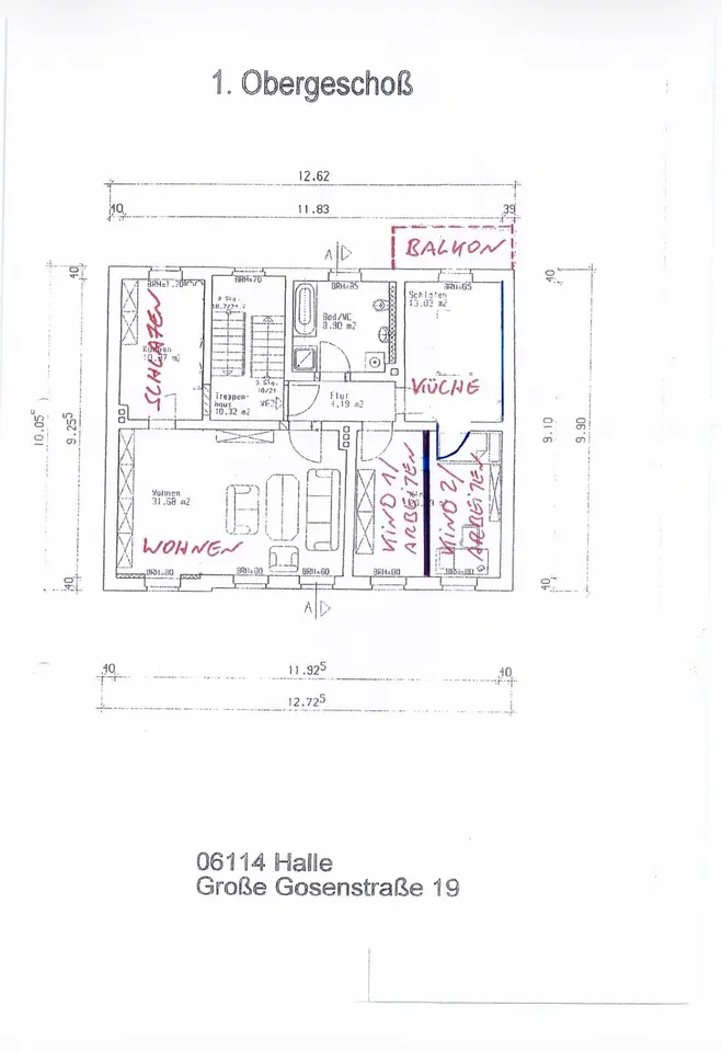 5 Zimmer Wohnung mit 120 m² in Aschersleben – Bild 3