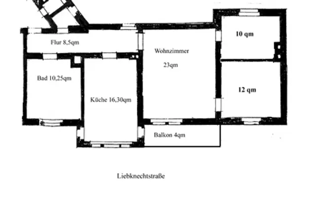 3 Zimmer Wohnung mit 85 m² in Erfurt – Bild 2