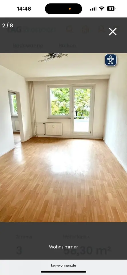 3 Zimmer Wohnung mit 68 m² in Schwerin – Bild 1