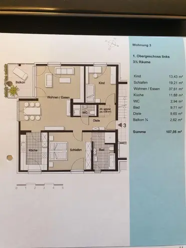 4 Zimmer Wohnung mit 107 m² in Bochum – Bild 9