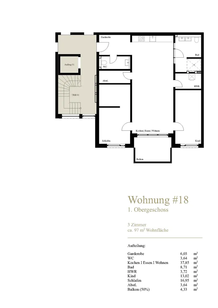 3 Zimmer Wohnung mit 97 m² in Aschaffenburg – Bild 5