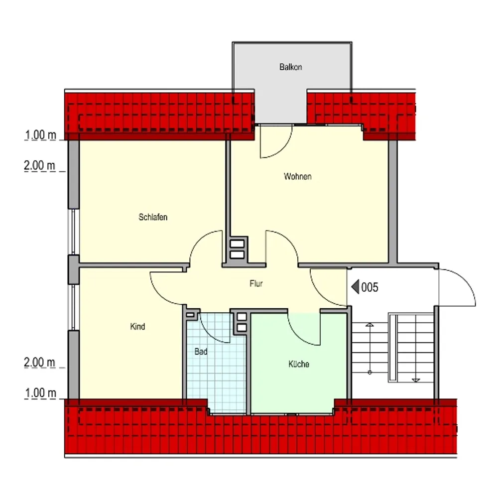 3 Zimmer Wohnung mit 53 m² in Siegen – Bild 2