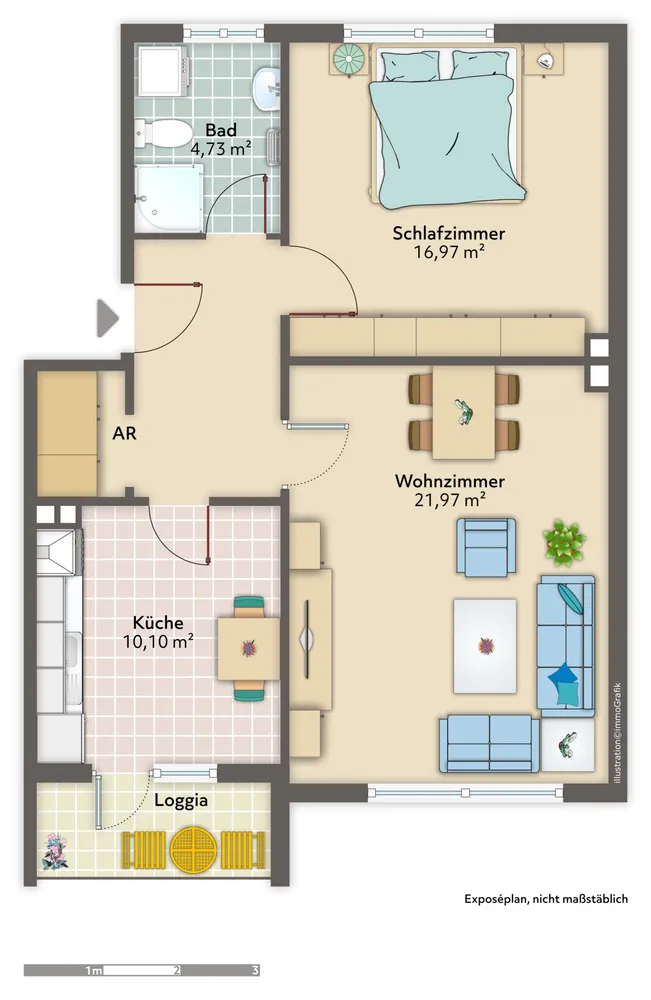 2 Zimmer Wohnung mit 64 m² in Bremen – Bild 2