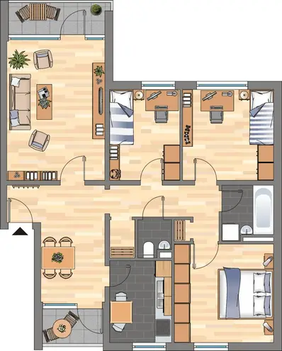 4 Zimmer Wohnung mit 87 m² in Braunschweig – Bild 2