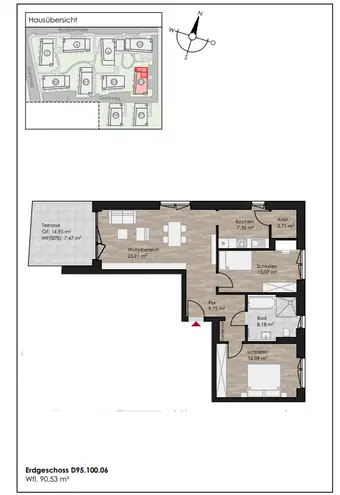3 Zimmer Wohnung mit 91 m² in Münster – Bild 9