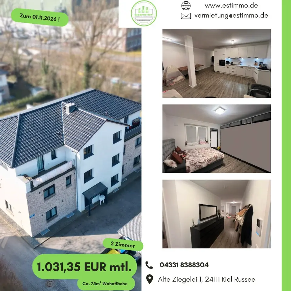 2 Zimmer Wohnung mit 75 m² in Kiel – Bild 3