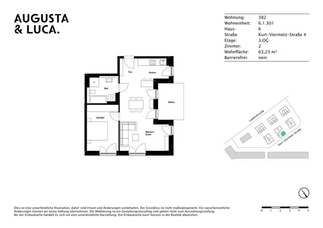 2 Zimmer Wohnung mit 63 m² in Augsburg – Bild 11