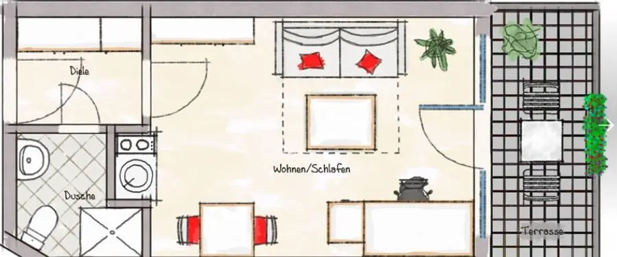 Studio mit 26 m² in Regensburg – Bild 5