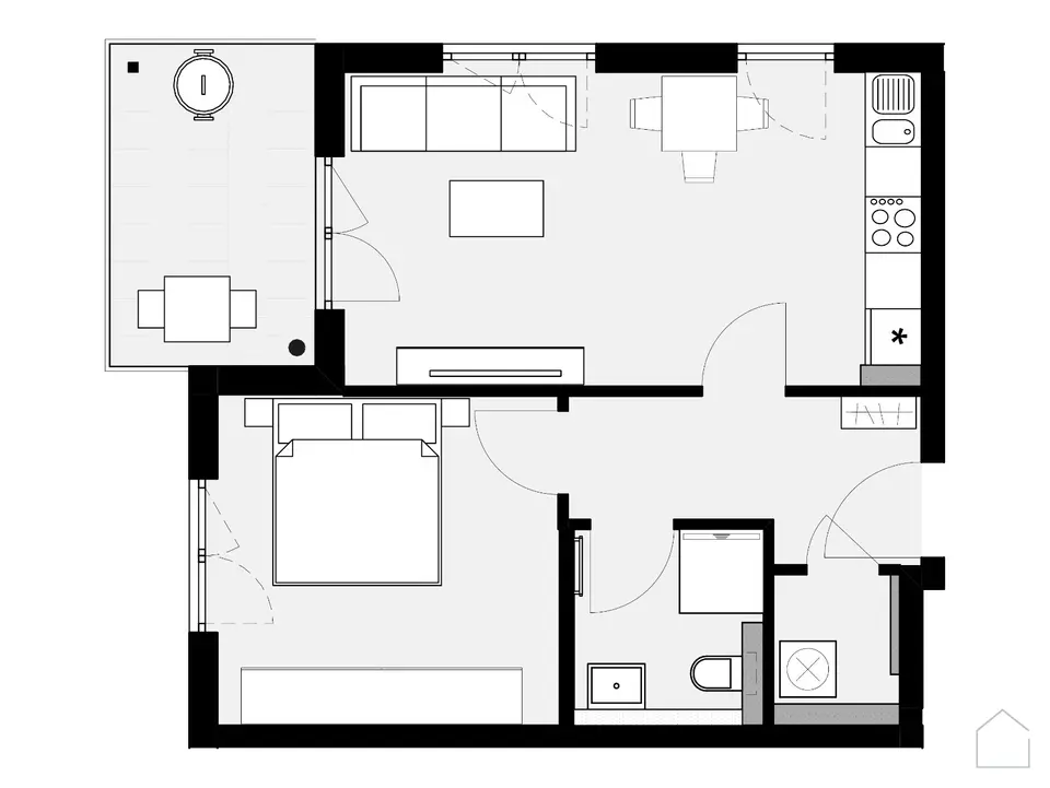 2 Zimmer Wohnung mit 47 m² in Crailsheim – Bild 5