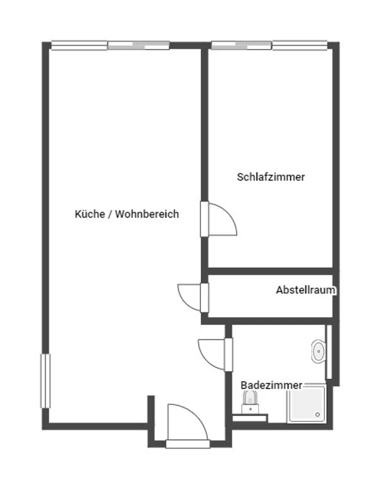2 Zimmer Wohnung mit 59 m² in Ludwigshafen am Rhein – Bild 1