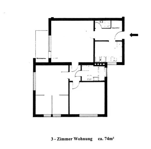 3 Zimmer Wohnung mit 74 m² in Kassel – Bild 3