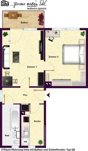 2 Zimmer Wohnung mit 48 m² in Chemnitz – Bild 8