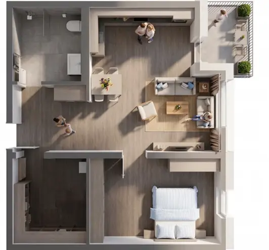 2 Zimmer Wohnung mit 70 m² in Oldenburg – Bild 1