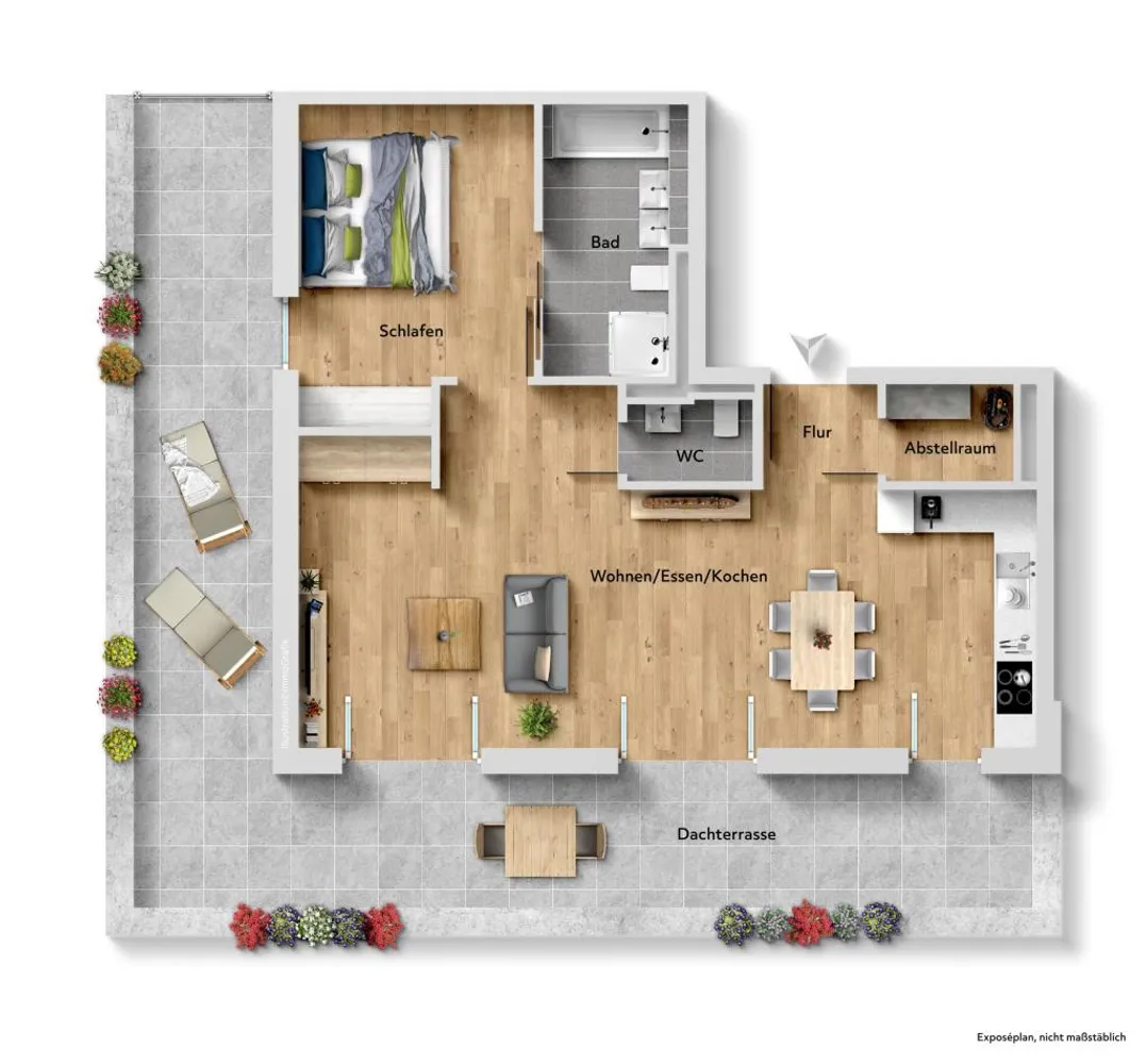 2 Zimmer Wohnung mit 92 m² in Esslingen am Neckar – Bild 3