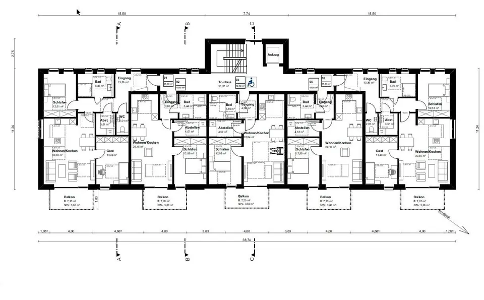 4 Zimmer Wohnung mit 117 m² in Nordhorn – Bild 9