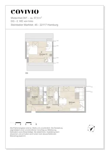 2 Zimmer Wohnung mit 62 m² in Hamburg – Bild 11