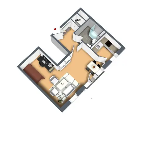 1 Zimmer Wohnung mit 43 m² in Rüsselsheim am Main – Bild 4
