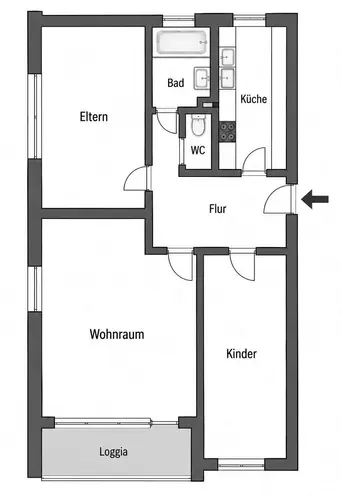 3 Zimmer Wohnung mit 83 m² in Stuttgart – Bild 9