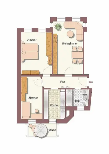 3 Zimmer Wohnung mit 82 m² in Chemnitz – Bild 2