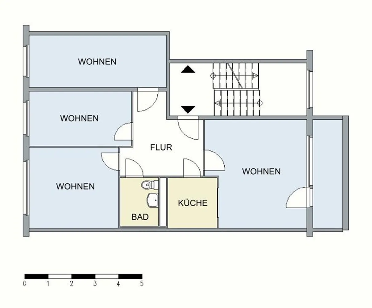 4 Zimmer Wohnung mit 76 m² in Neubrandenburg – Bild 2