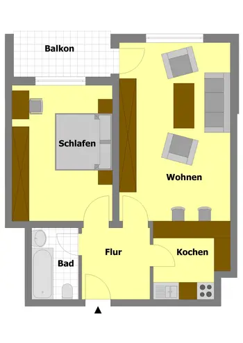 2 Zimmer Wohnung mit 64 m² in Hamm – Bild 2