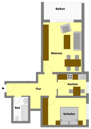2 Zimmer Wohnung mit 64 m² in Hamm – Bild 3