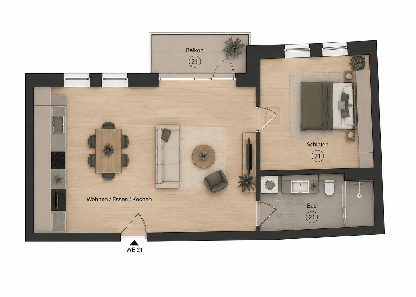 2 Zimmer Wohnung mit 49 m² in Leipzig – Bild 10
