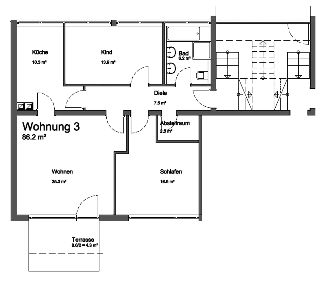 3 Zimmer Wohnung mit 86 m² in Heidelberg – Bild 8