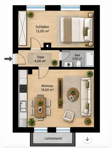 2 Zimmer Wohnung mit 39 m² in Stuttgart – Bild 7