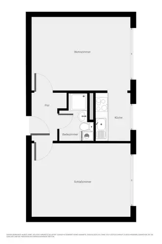 2 Zimmer Wohnung mit 41 m² in Halle (Saale) – Bild 8