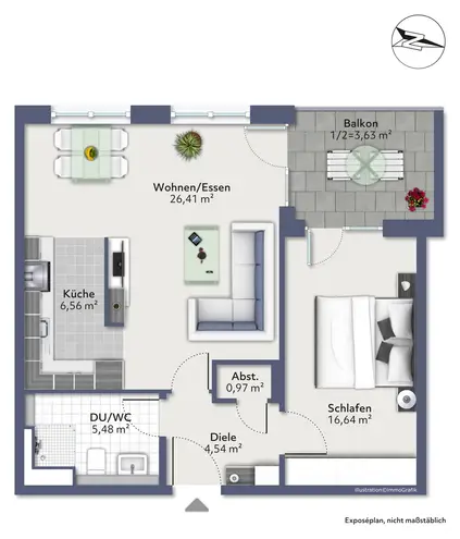 2 Zimmer Wohnung mit 64 m² in Stuttgart – Bild 3