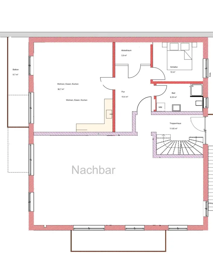 2 Zimmer Wohnung mit 72 m² in Kempten – Bild 6