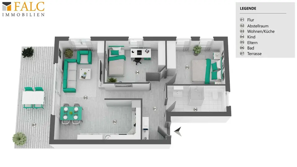 3 Zimmer Wohnung mit 68 m² in Emden – Bild 5