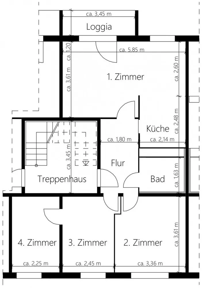 4 Zimmer Wohnung mit 61 m² in Cottbus – Bild 2