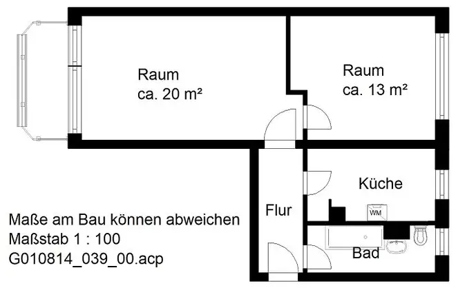2 Zimmer Wohnung mit 48 m² in Halle (Saale) – Bild 7