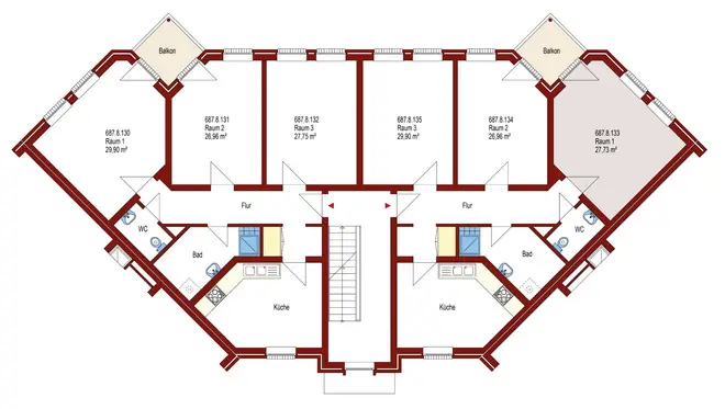 1 Zimmer Wohnung mit 28 m² in Oldenburg – Bild 2