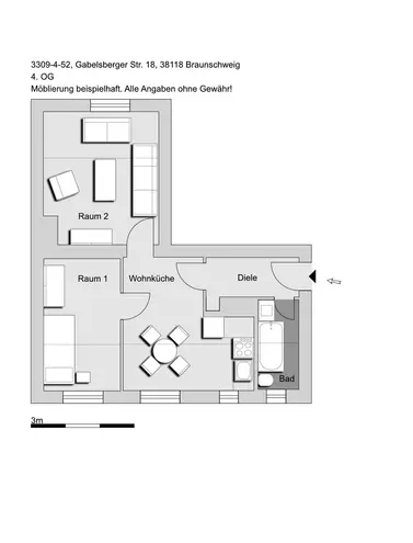 2 Zimmer Wohnung mit 41 m² in Braunschweig – Bild 9