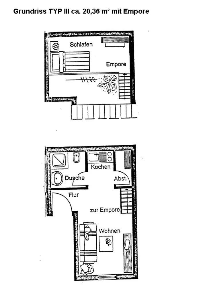 1 Zimmer Wohnung mit 20 m² in Flensburg – Bild 2