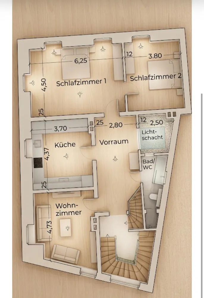3 Zimmer Wohnung mit 112 m² in Saarbrücken – Bild 11