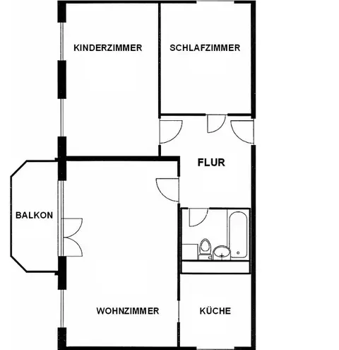 3 Zimmer Wohnung mit 62 m² in Dresden – Bild 3