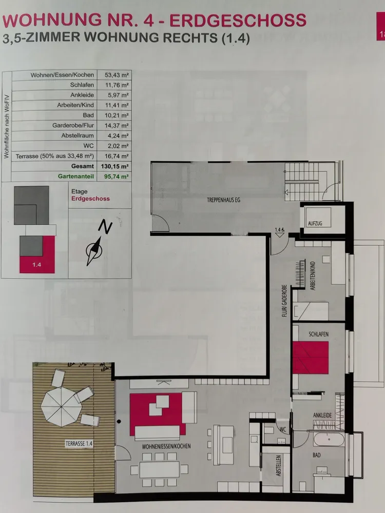 4 Zimmer Wohnung mit 130 m² in Neu-Ulm – Bild 12