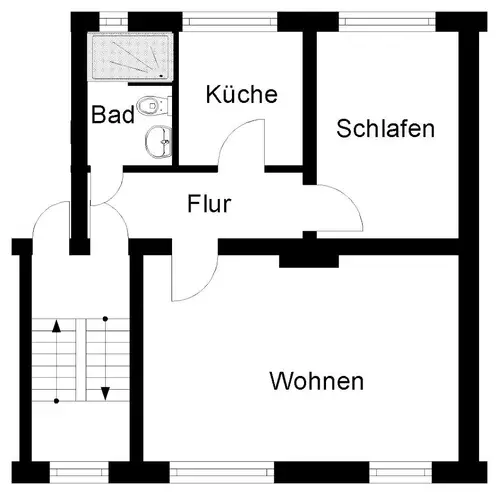 2 Zimmer Wohnung mit 59 m² in Wuppertal – Bild 2