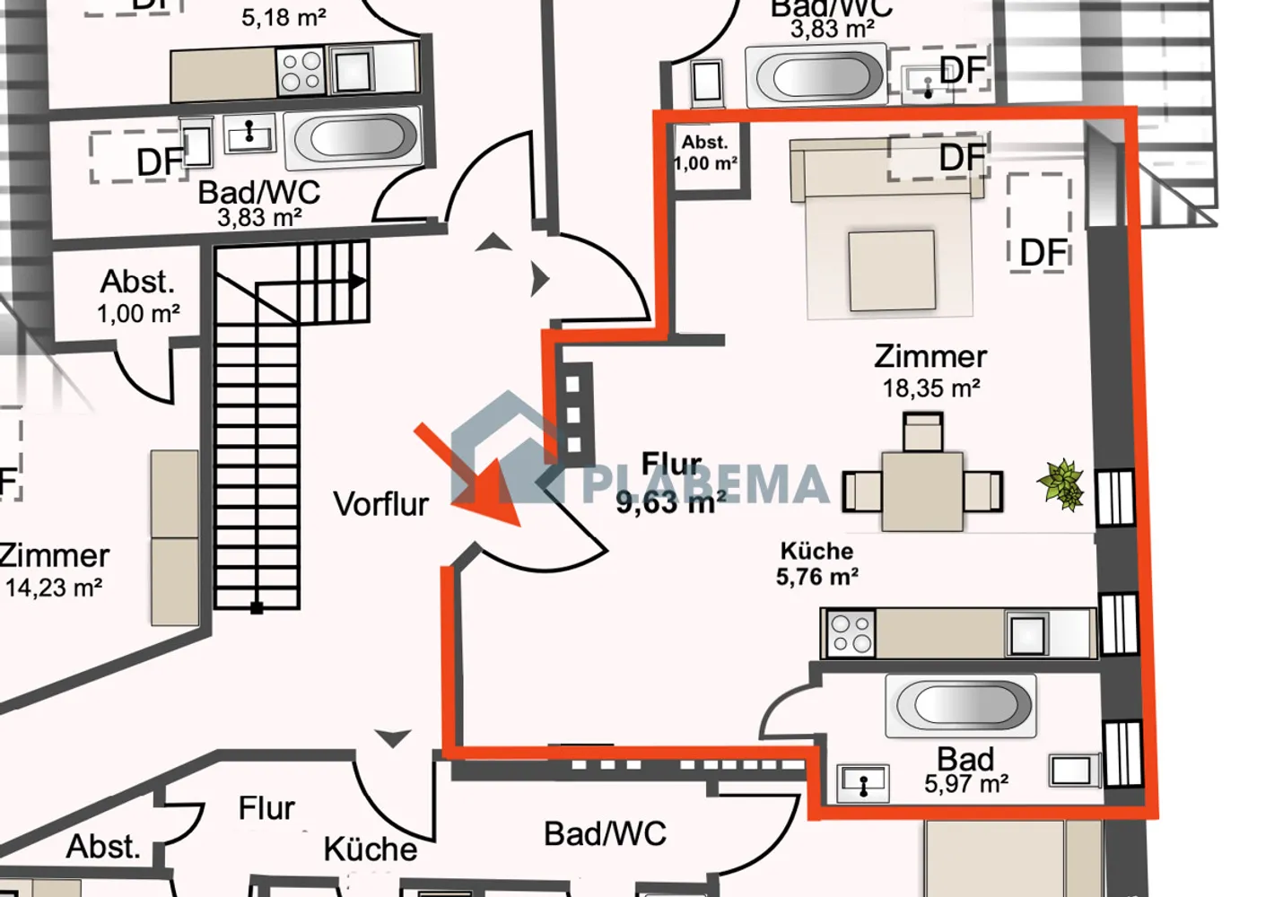 1 Zimmer Wohnung mit 37 m² in Greifswald – Bild 10