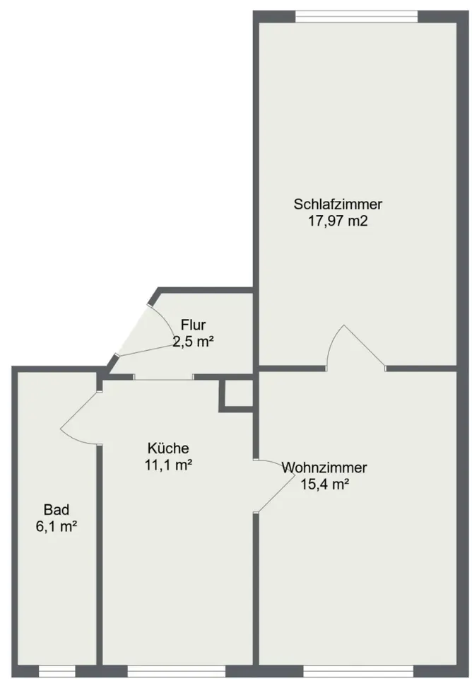 2 Zimmer Wohnung mit 54 m² in Freiberg – Bild 8