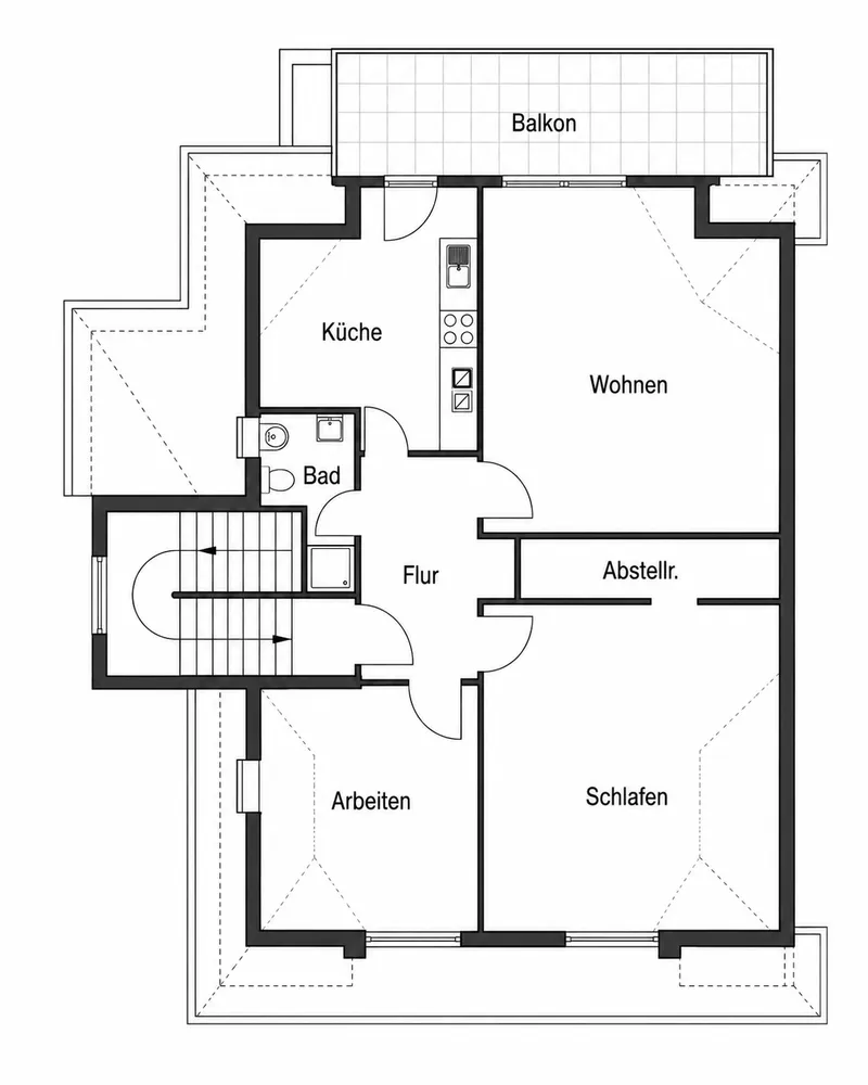 3 Zimmer Wohnung mit 75 m² in Ludwigshafen am Rhein – Bild 3