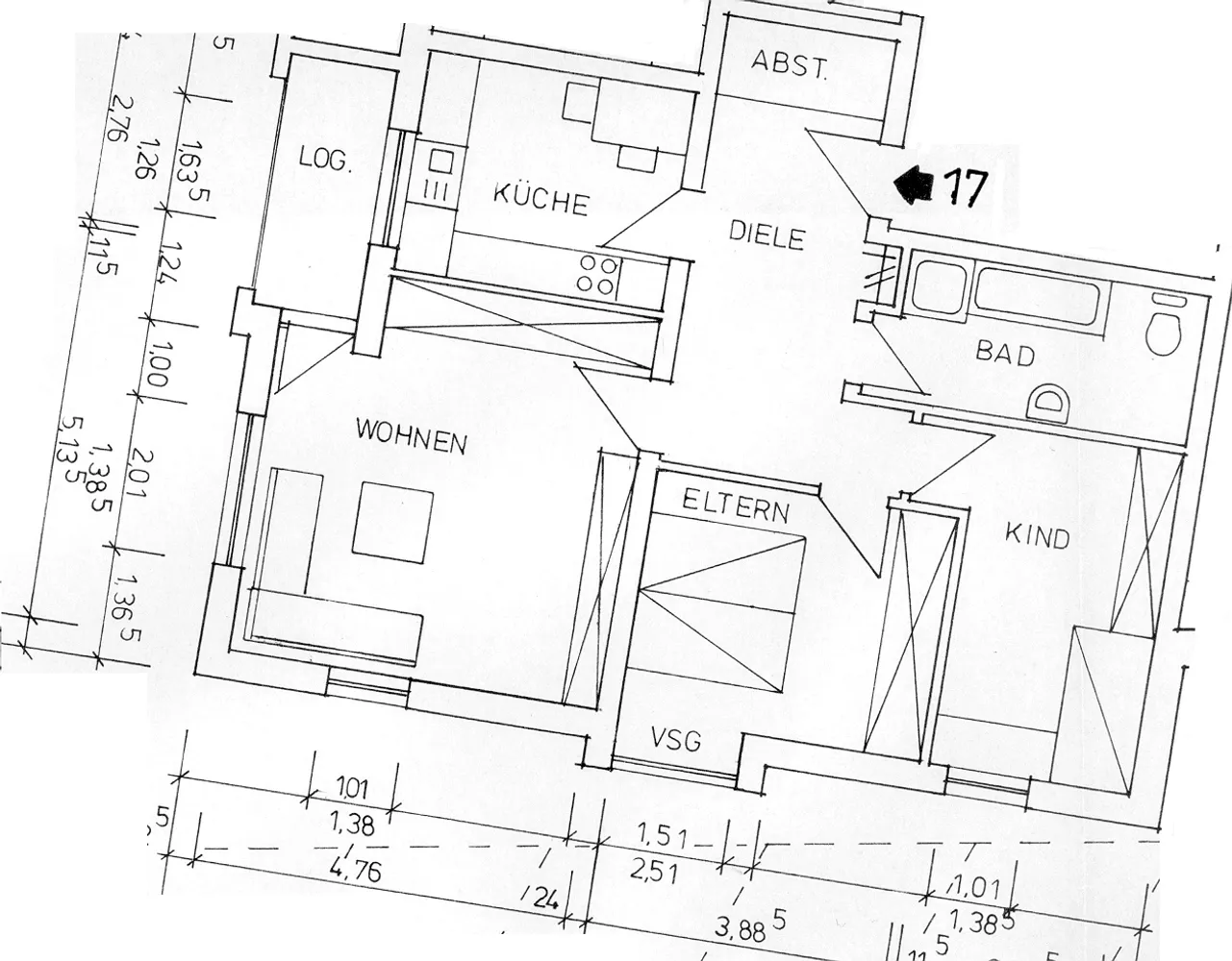 3 Zimmer Wohnung mit 79 m² in Bielefeld – Bild 2
