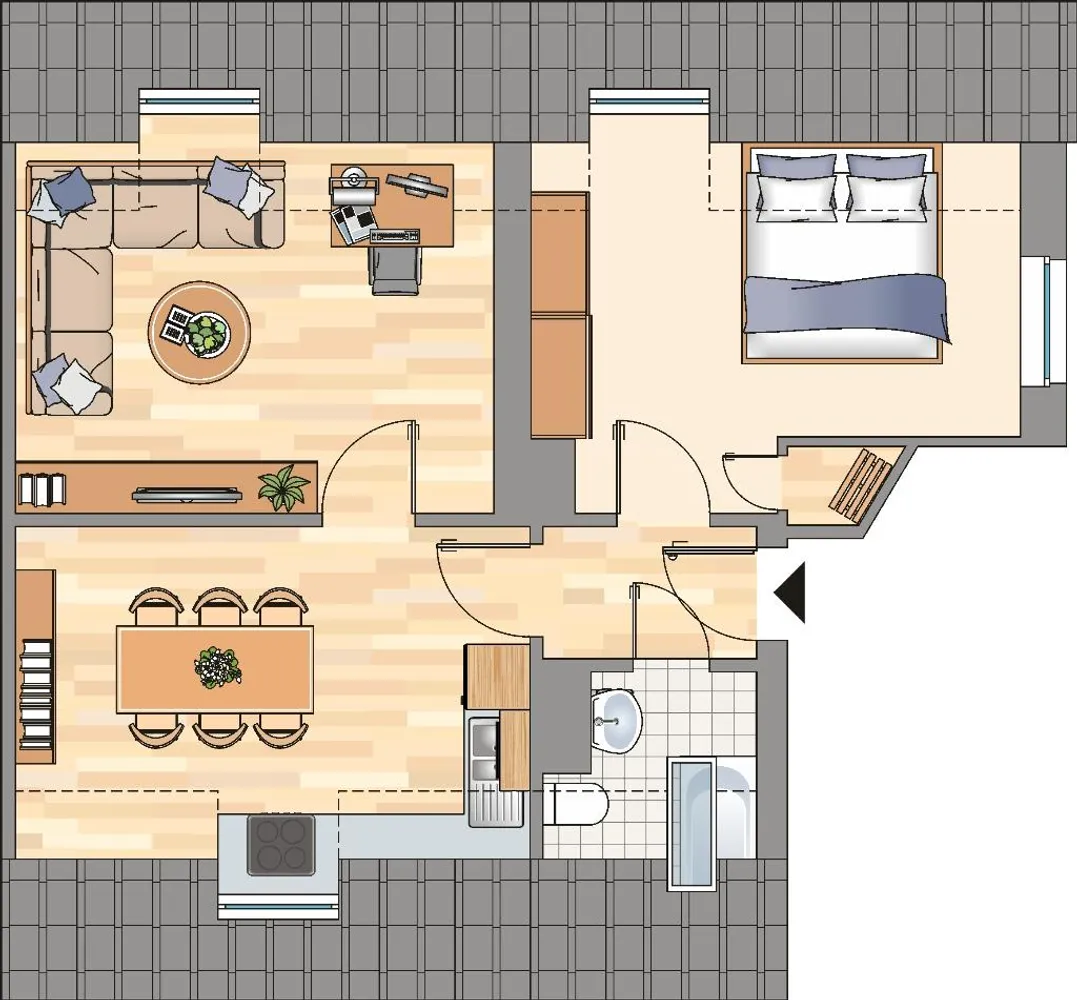 2 Zimmer Wohnung mit 45 m² in Hagen – Bild 4