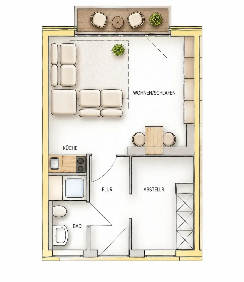 2 Zimmer Wohnung mit 33 m² in Oldenburg – Bild 7