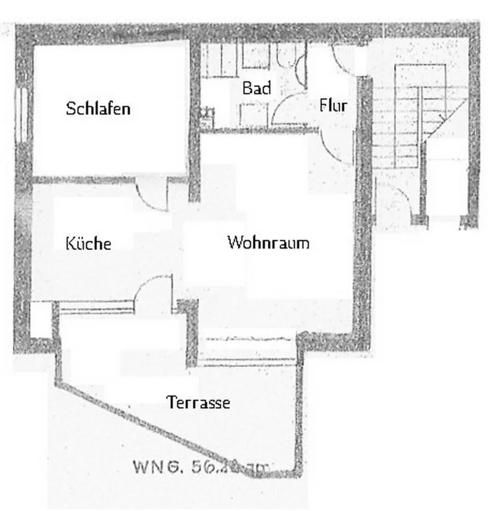 2 Zimmer Wohnung mit 56 m² in Siegen – Bild 2